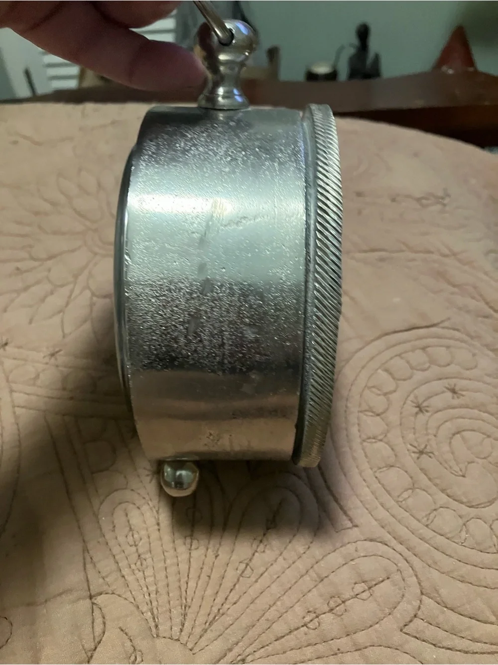 Vintage-Style Passport To India Desk Clock